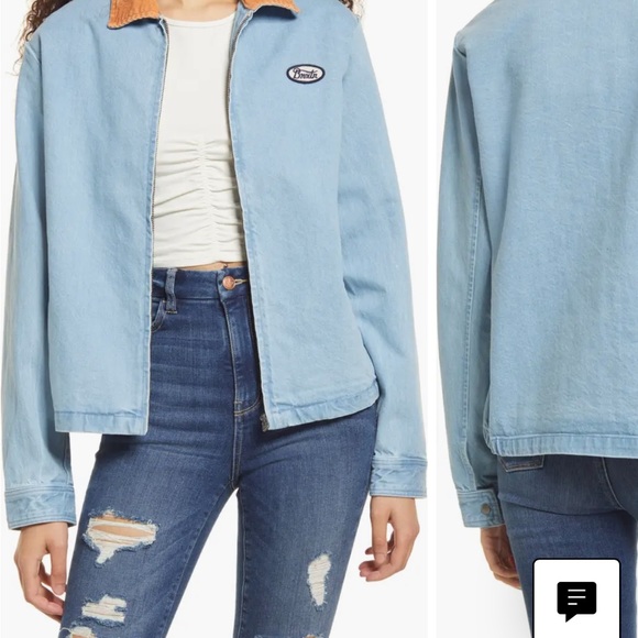 Brixton Women’s Utopia corduroy denim jacket sz.M - Picture 7 of 7